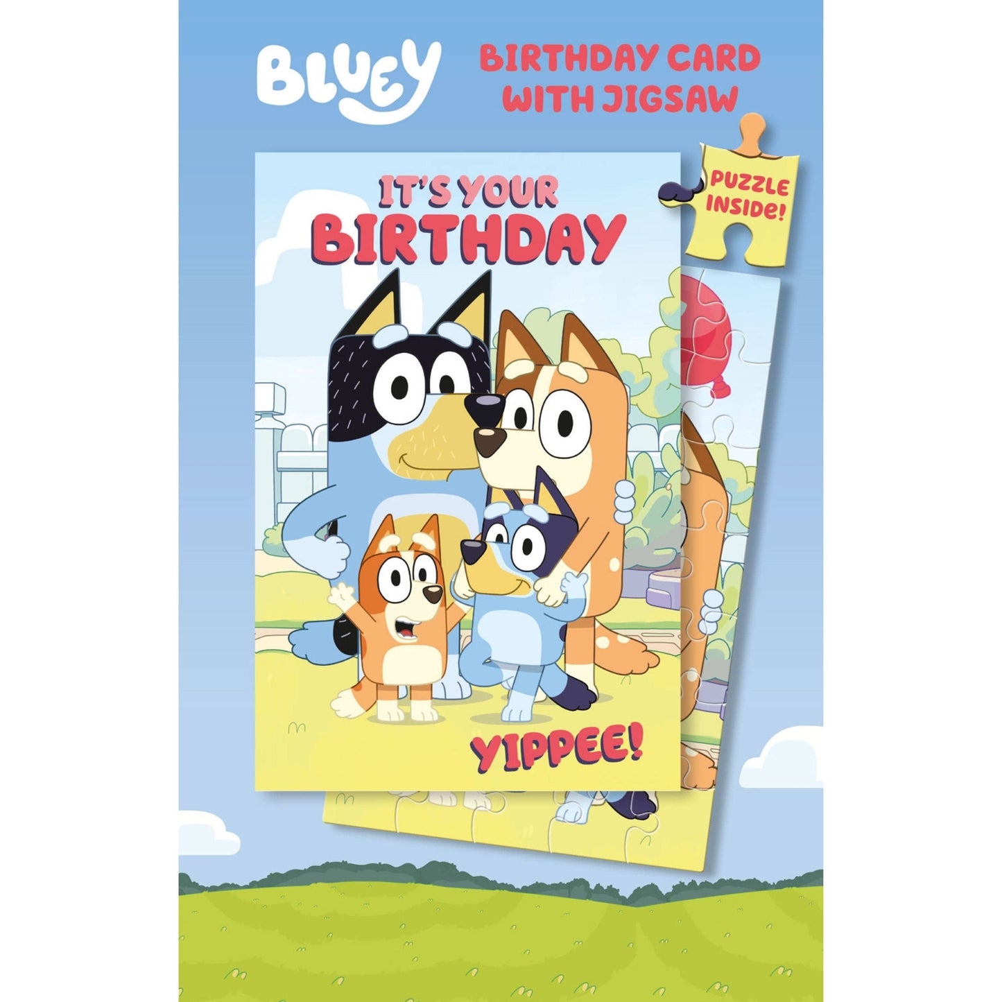 Bluey Jigsaw Birthday Card