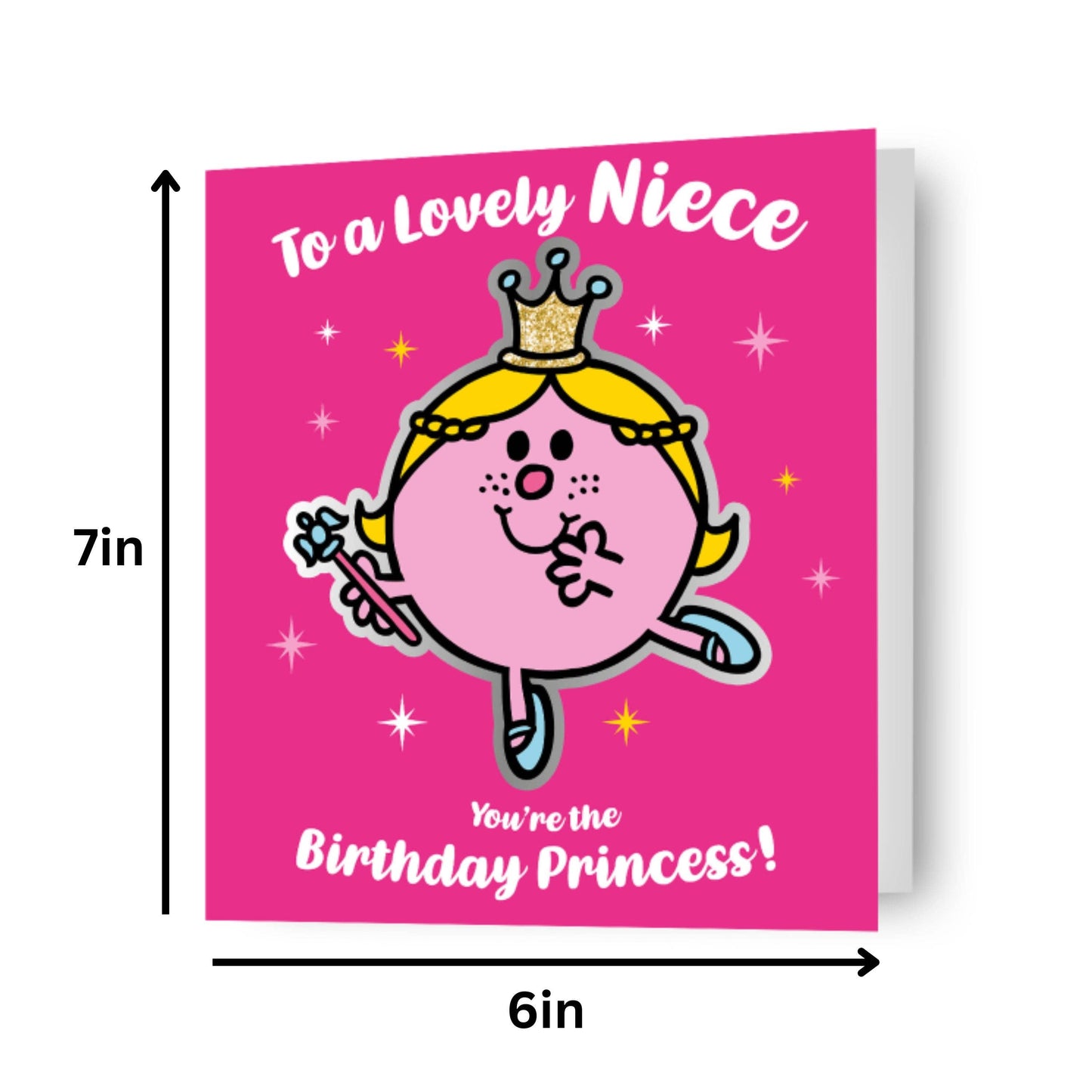 Mr Men & Little Miss Princess 'Niece' Birthday Card
