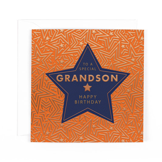 Pocket Square Grandson Birthday Card