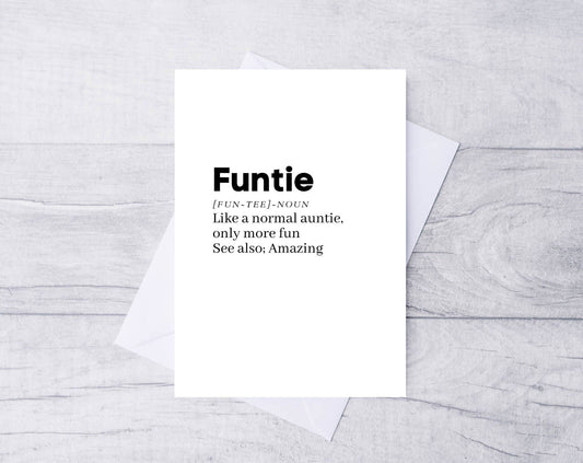 Birthday Card - For Auntie