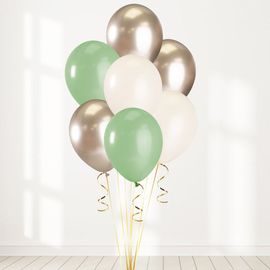 Eucalyptus Latex Balloon Bouquet (Helium Filled)