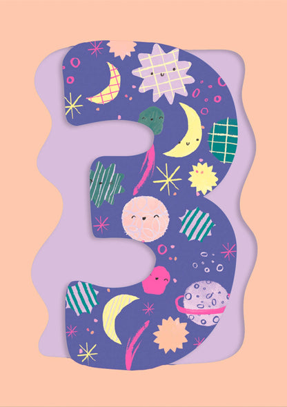 Doodle 3 Age Card Girls