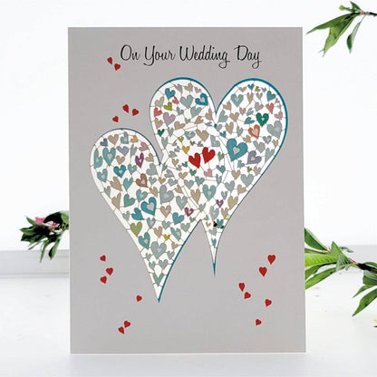 On Your Wedding Day - Two Hearts Wedding Card