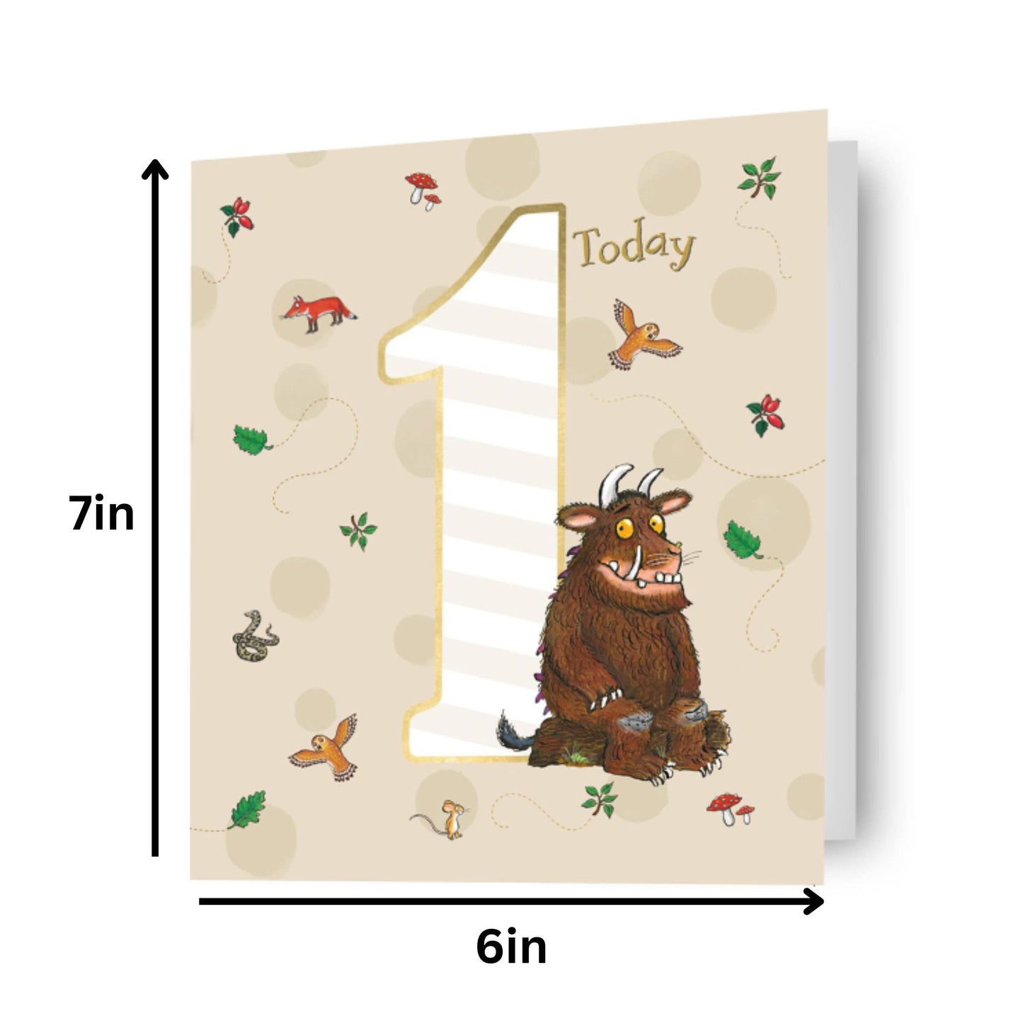 The Gruffalo Age 1 Birthday Card