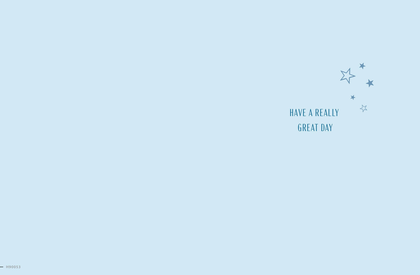 Birthday Card, Son, Gift & Balloon On Blue