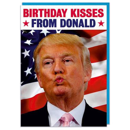 Birthday Kisses From Donald Greeting Card