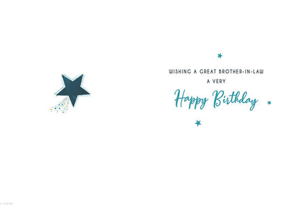 Birthday Card, Brother In Law, Dot Star