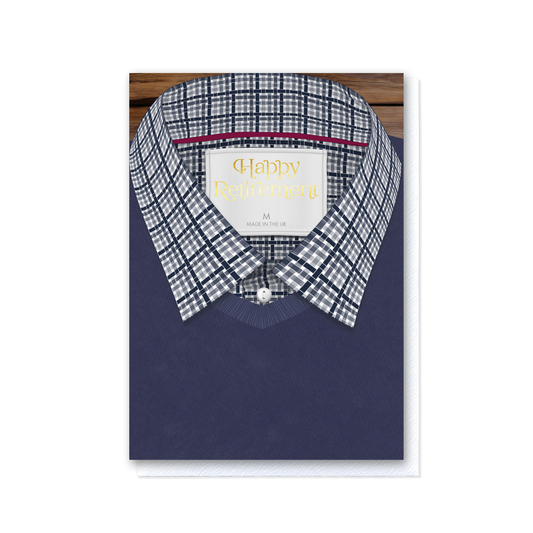 Attirely Good - Navy Gingham Happy Retirement