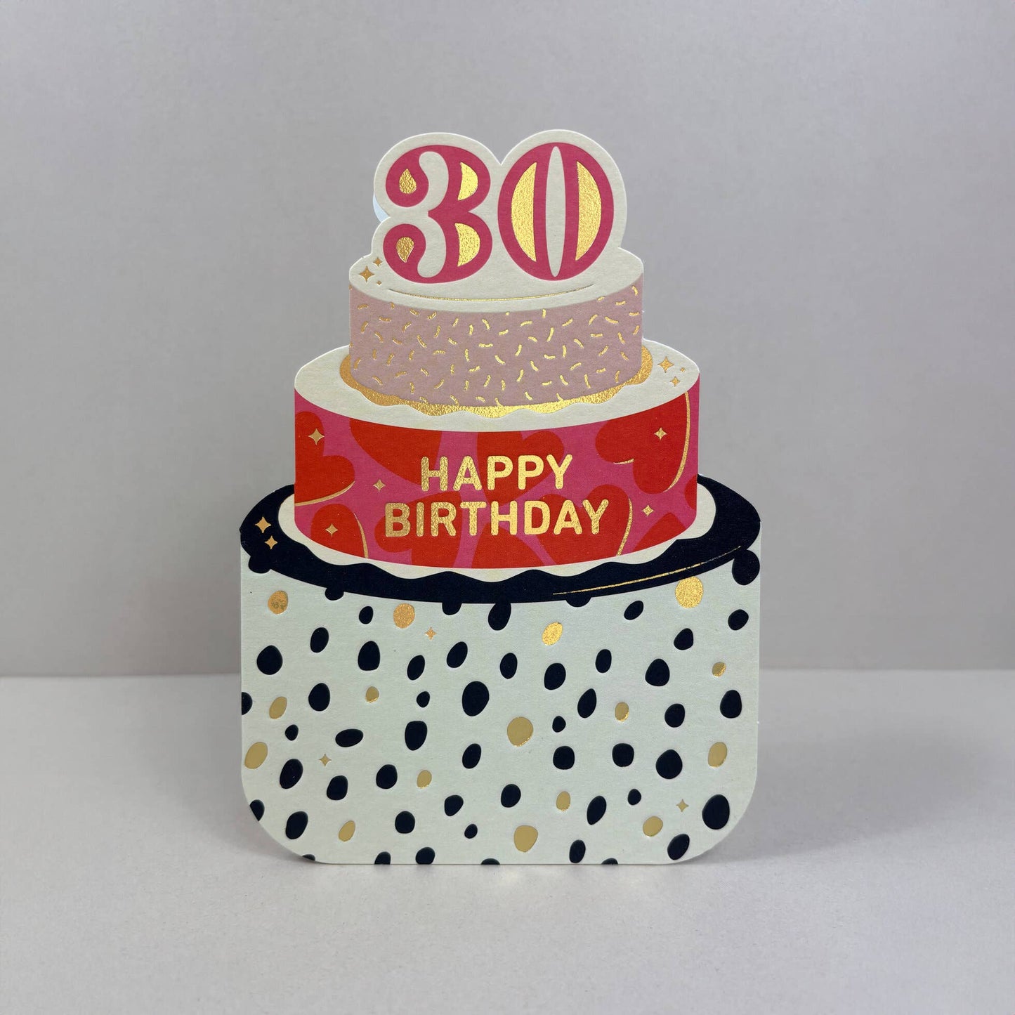 Age 30 Die Cut Cake Card