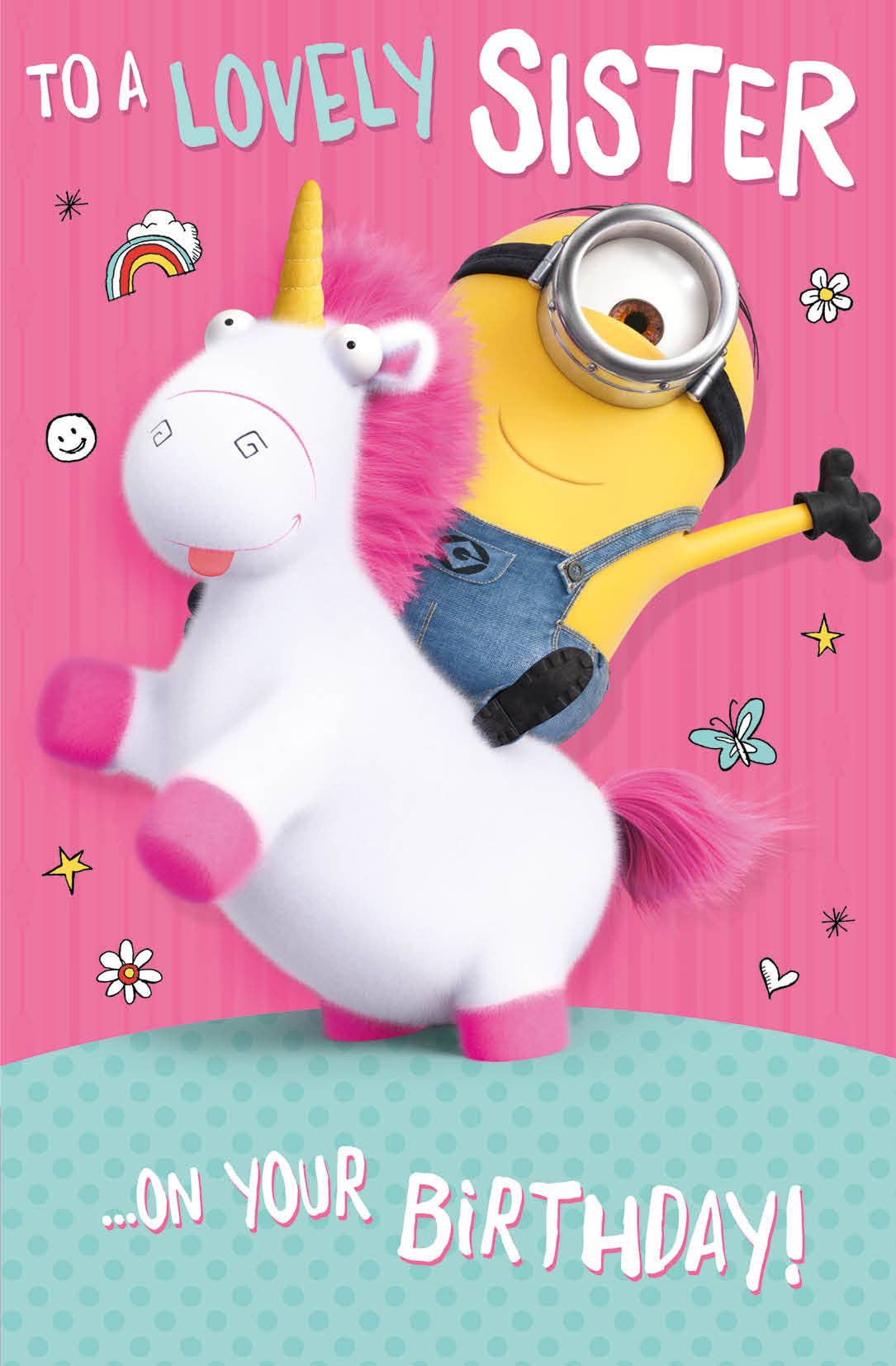 Despicable Me Minions 'Lovely Sister' Birthday Card