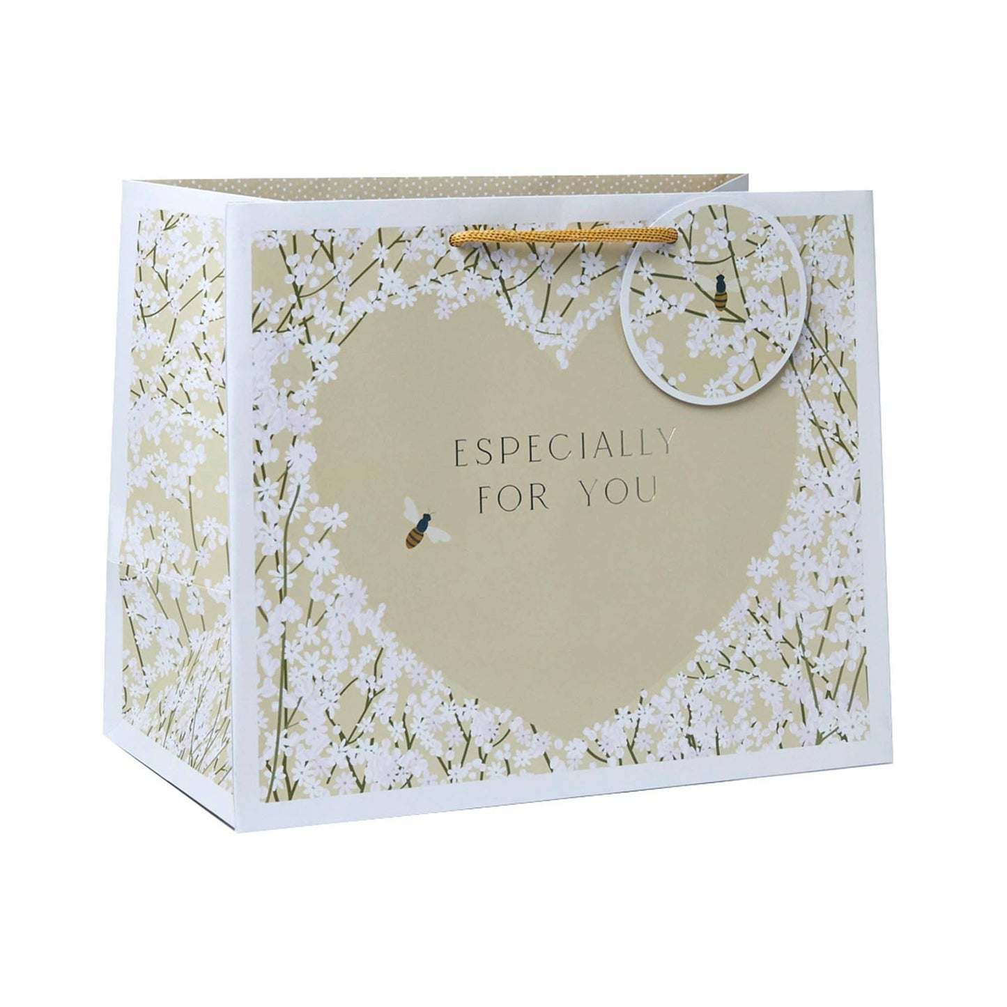 Gypsophila Natural Tote Bag