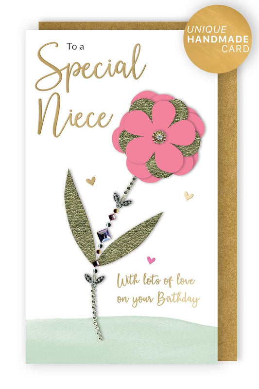 Niece - Flower With Gem Stem - Champagne - Second Nature