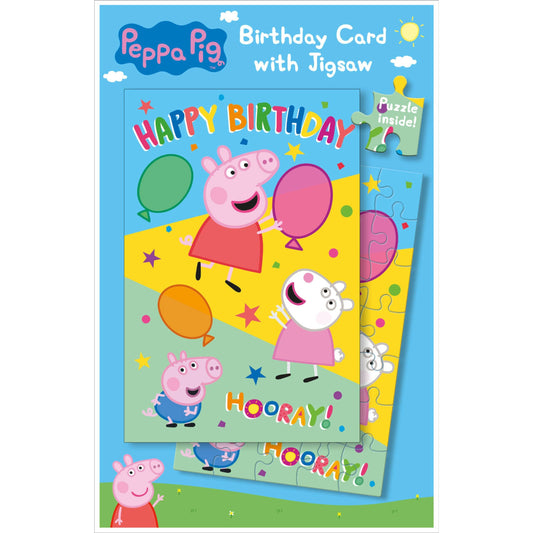 Peppa Pig Jigsaw Puzzle Birthday Card