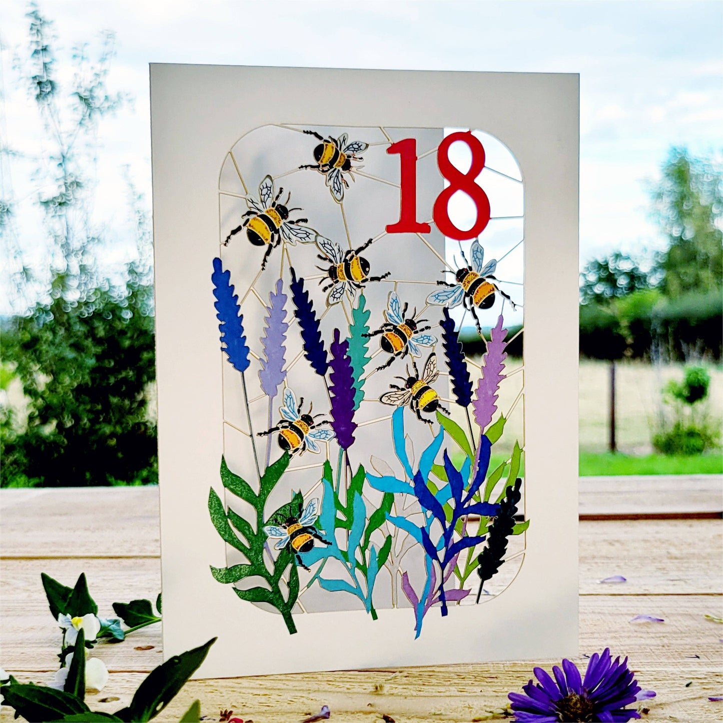 Age 18 Birthday Card, 18th, Bee Card - BE018