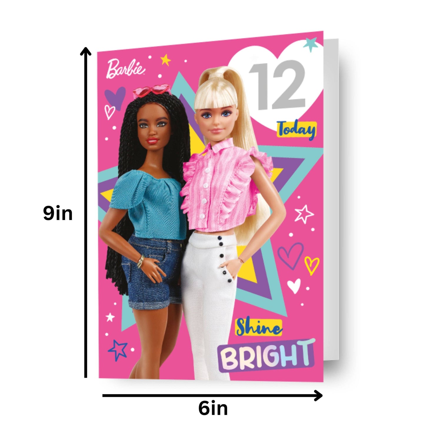 Barbie Age Sticker Birthday Card