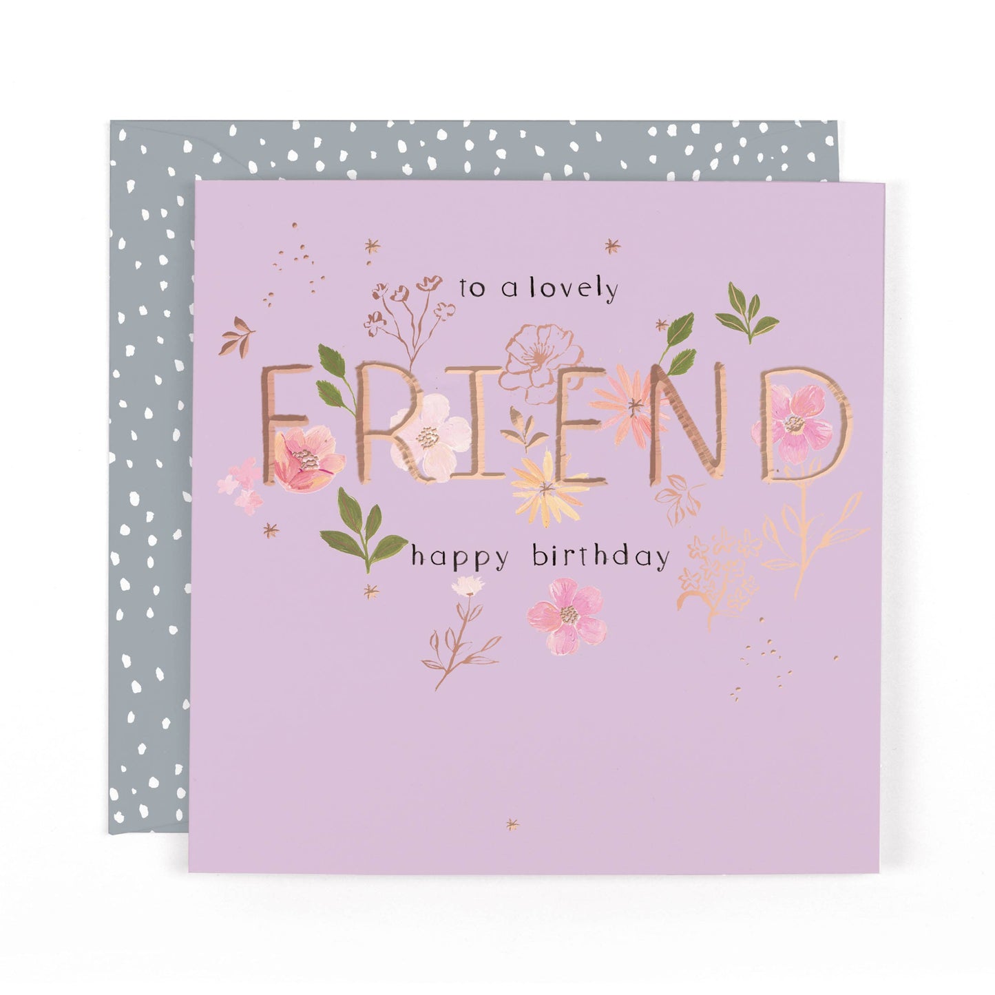 Botanique Friend Birthday Type And Flowers