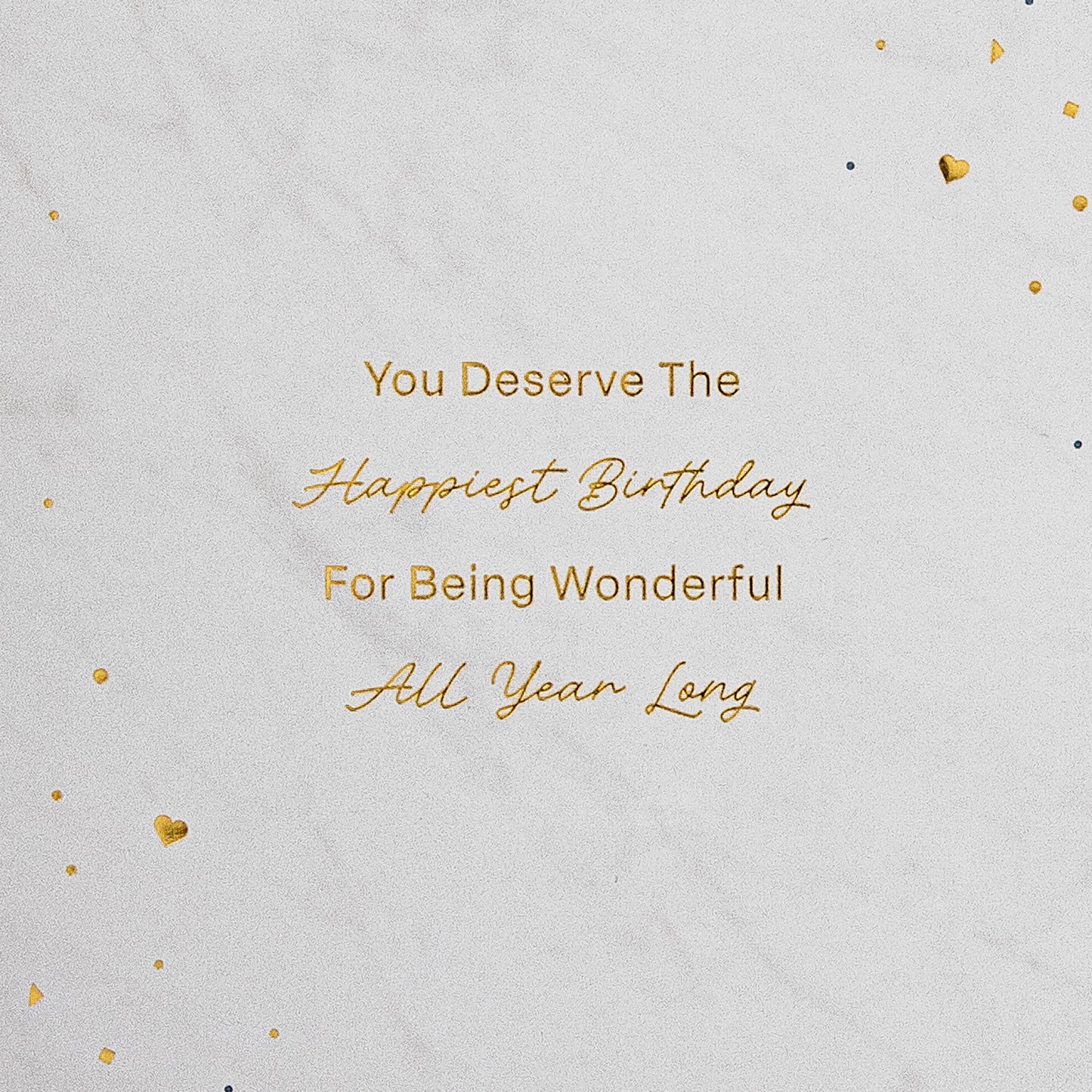 Birthday Card for Loved One - Dark Heart Pattern Design