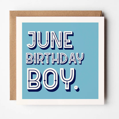 Month Of The Year - Birthday Boy Card