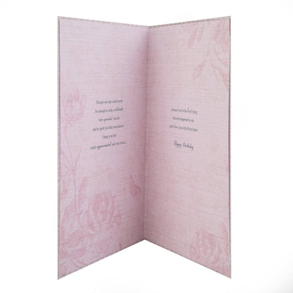 Birthday Card for Loved One - Traditional Floral Design