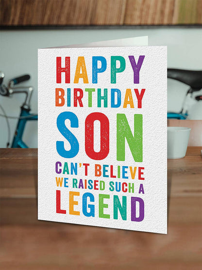 Funny Son Card - Legend