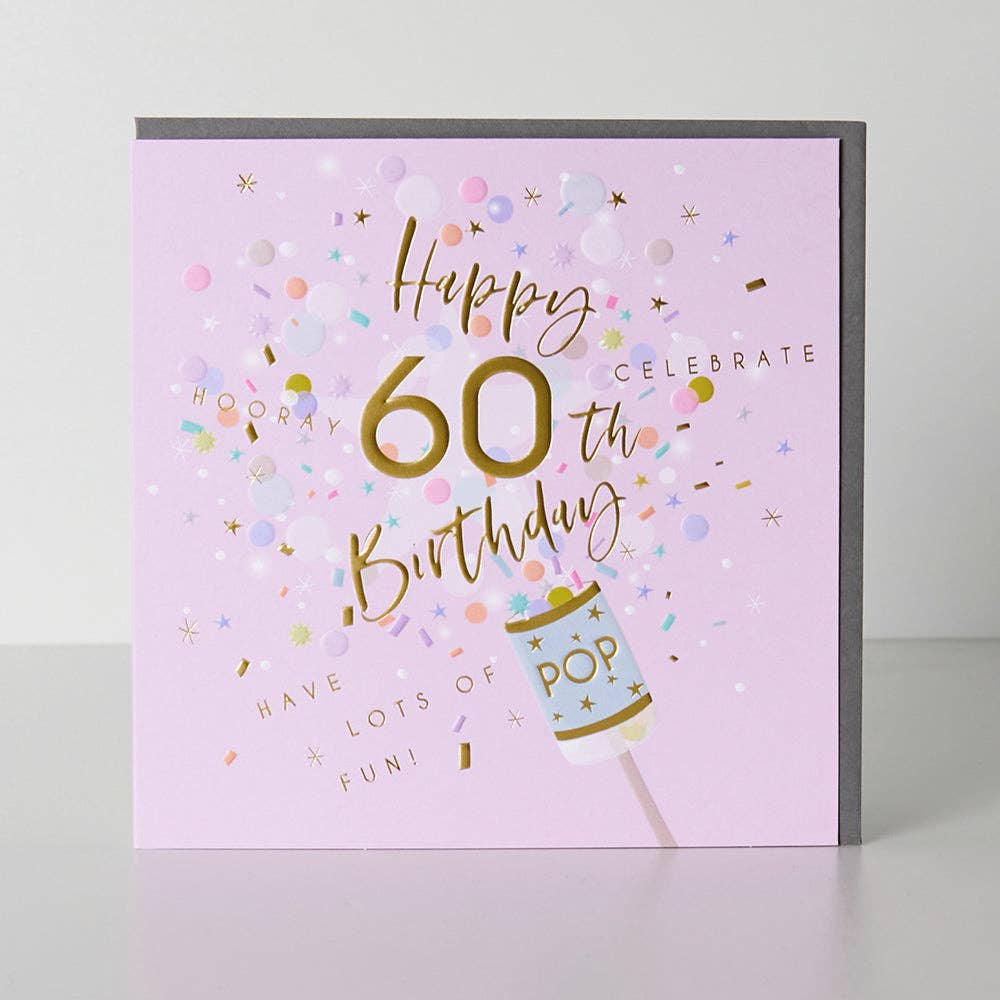 Age 60th Party Popper