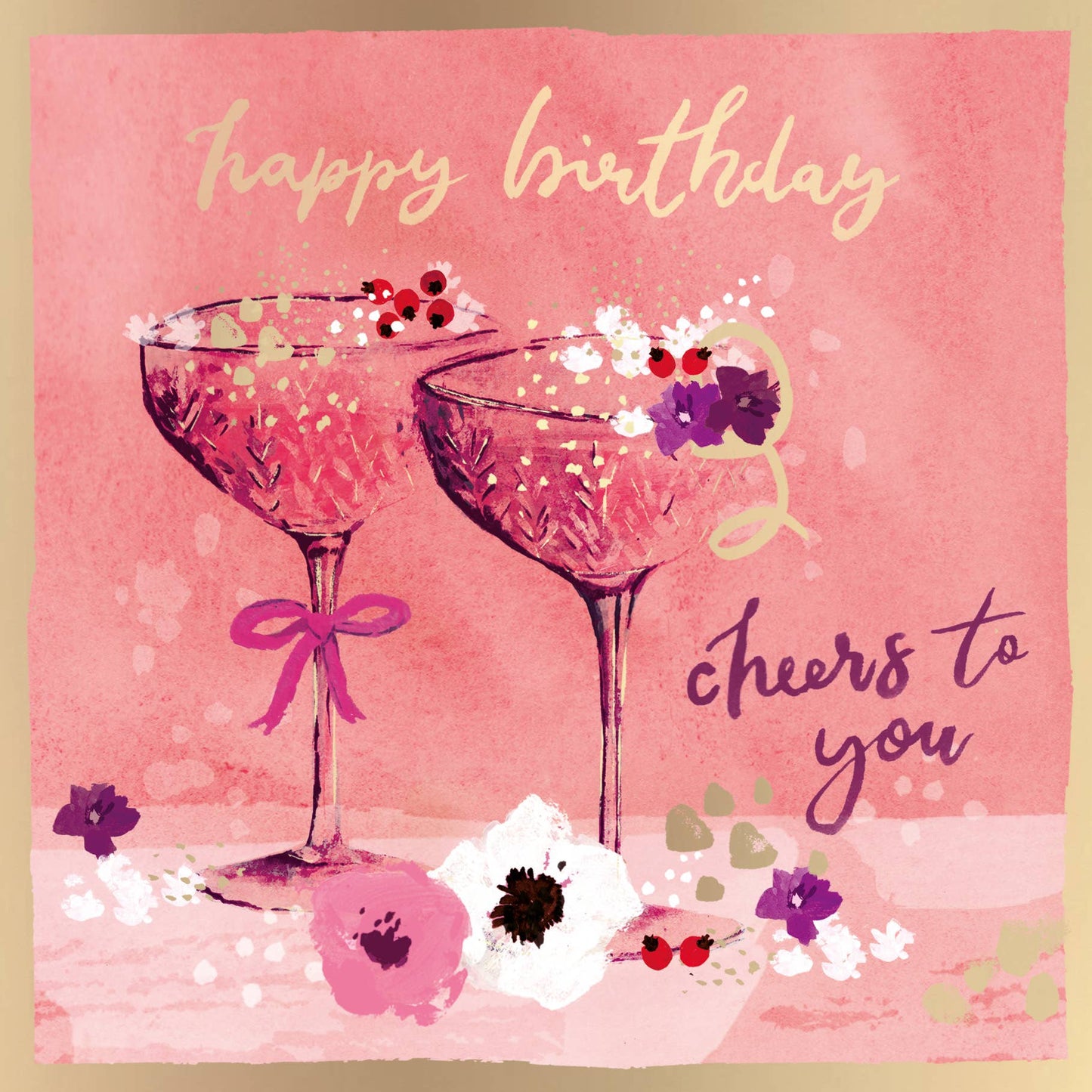 Maison Open Birthday Two Glasses Birthday Cheers To You