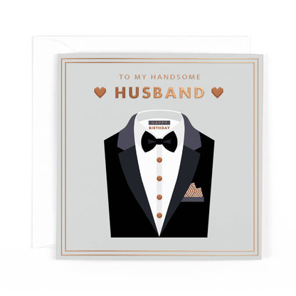 Pocket Square Husband Birthday Card
