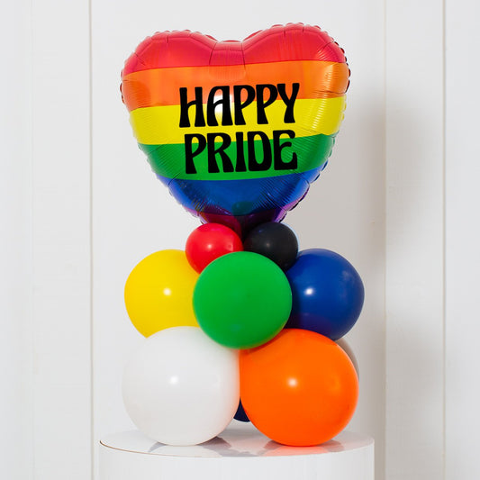 Pride Party Latex Air Filled Personalised Bubble Stack