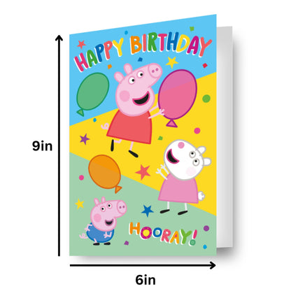Peppa Pig Jigsaw Puzzle Birthday Card