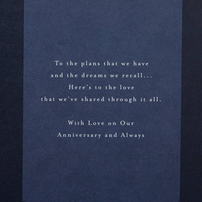 Anniversary Card for Husband - Floral Design with Verse