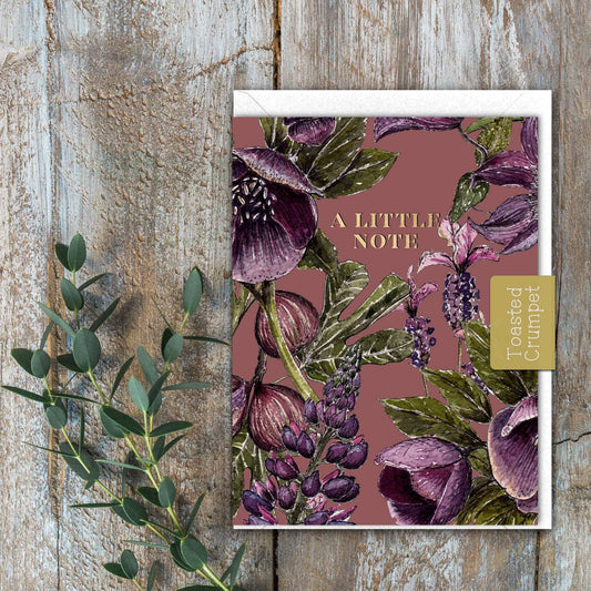 A Little Note (Mulberry Mauve) Card