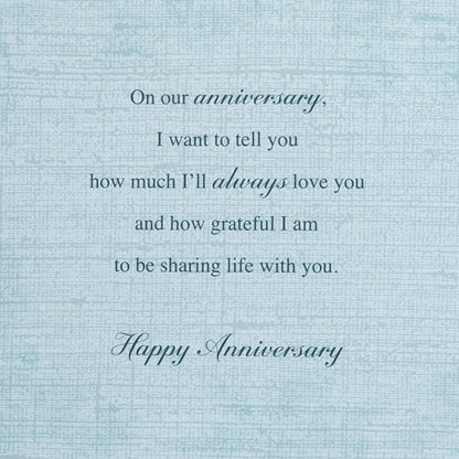 Anniversary Card - Intricate Traditional Floral Design