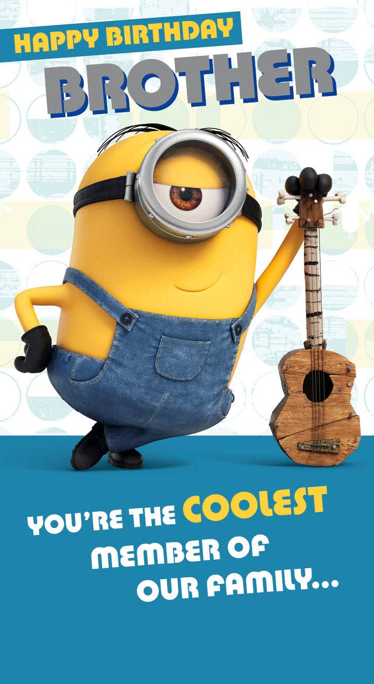 Minion Movie 'Brother' Birthday Card
