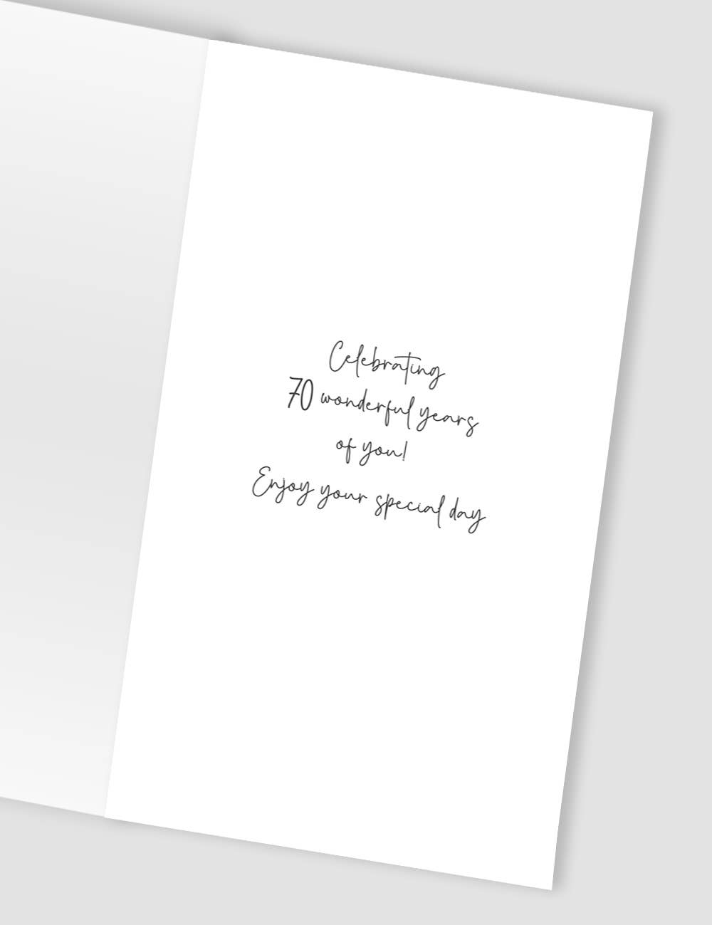 70th - Large Pink Flower - Champagne - Second Nature