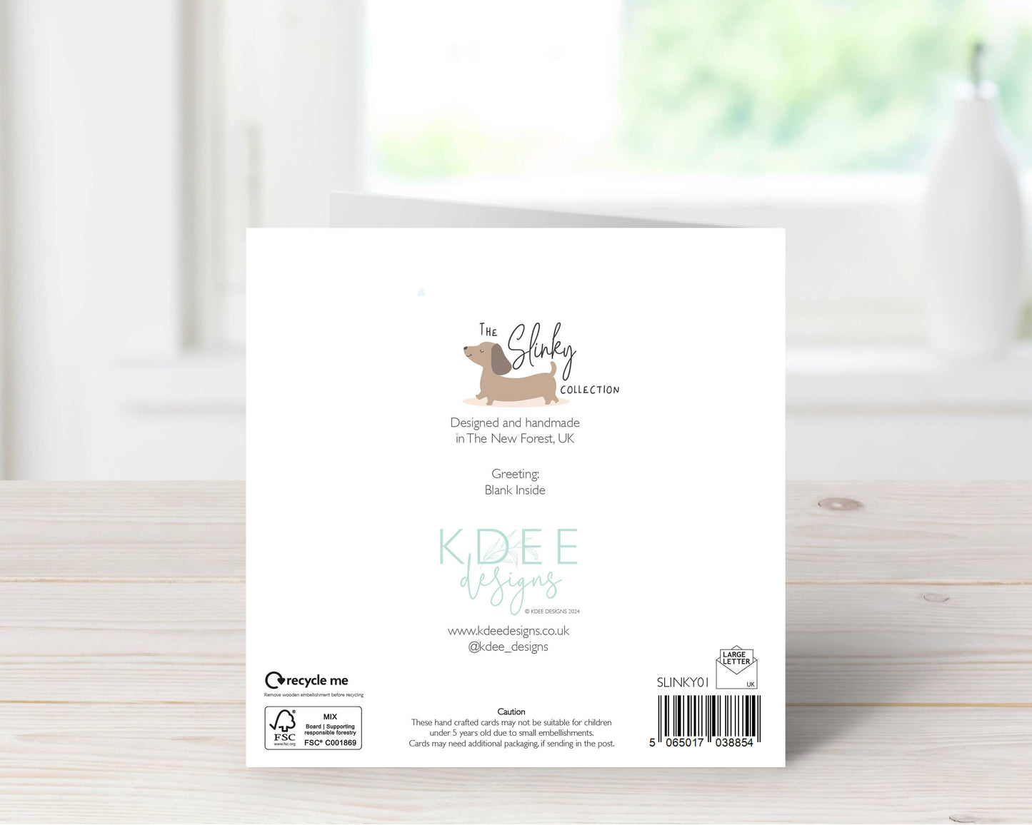 Sausage Dog New Home Card