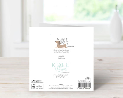 Sausage Dog New Home Card