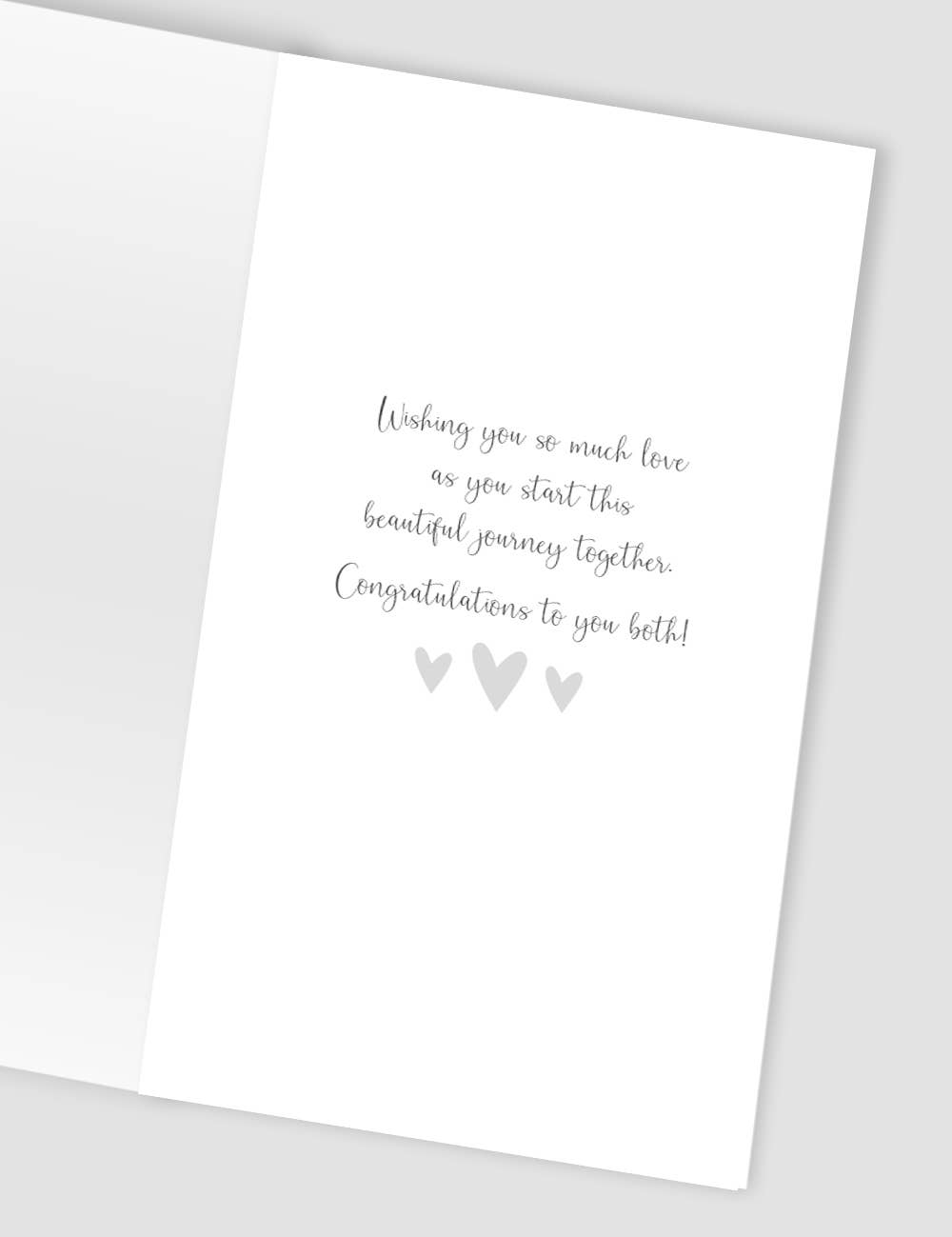 Happy Wedding Day Lettering - Champagne - Second Nature