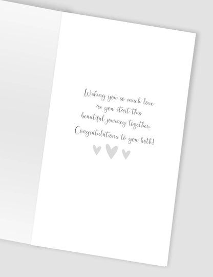 Happy Wedding Day Lettering - Champagne - Second Nature