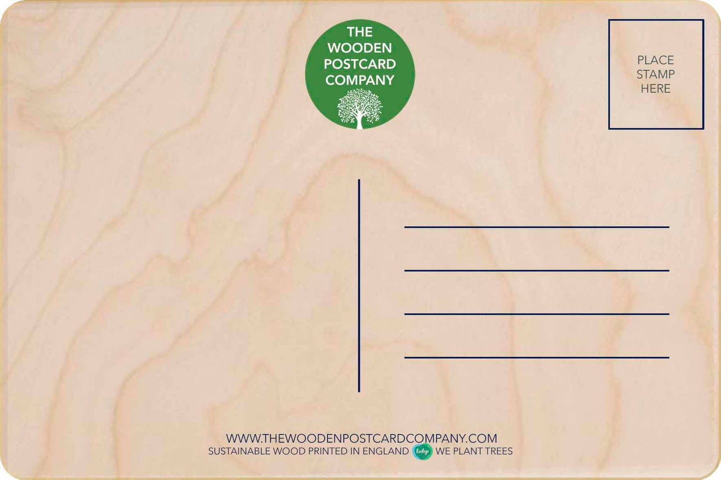 KENT sustainable wood postcard UK