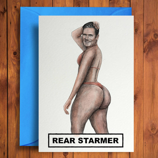 Rear Starmer Funny Birthday card