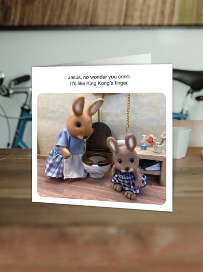 Funny Birthday Card - King Kong's Finger - by Forest_Fr1ends