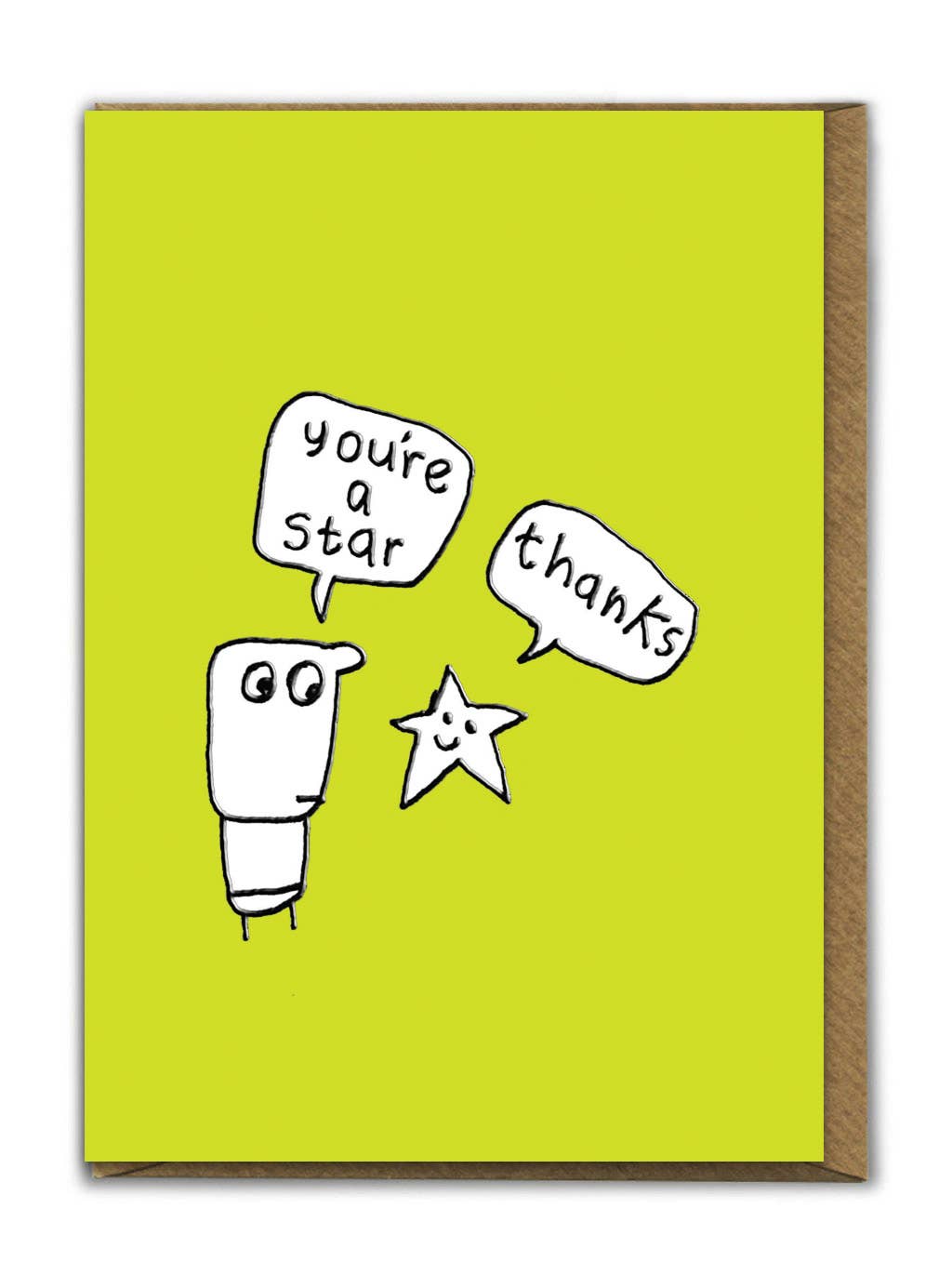Funny Birthday Card - Embossed You're A Star Greetings Card