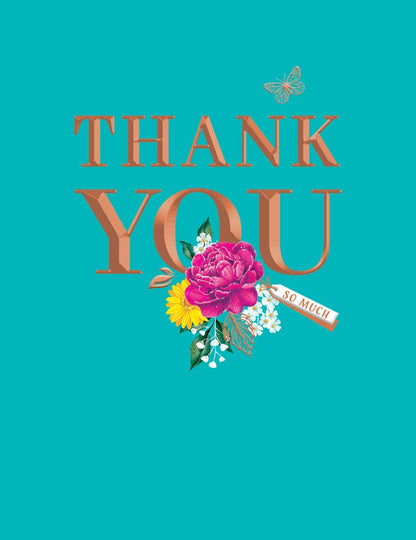 Thank You Card, Thank You, Floweron