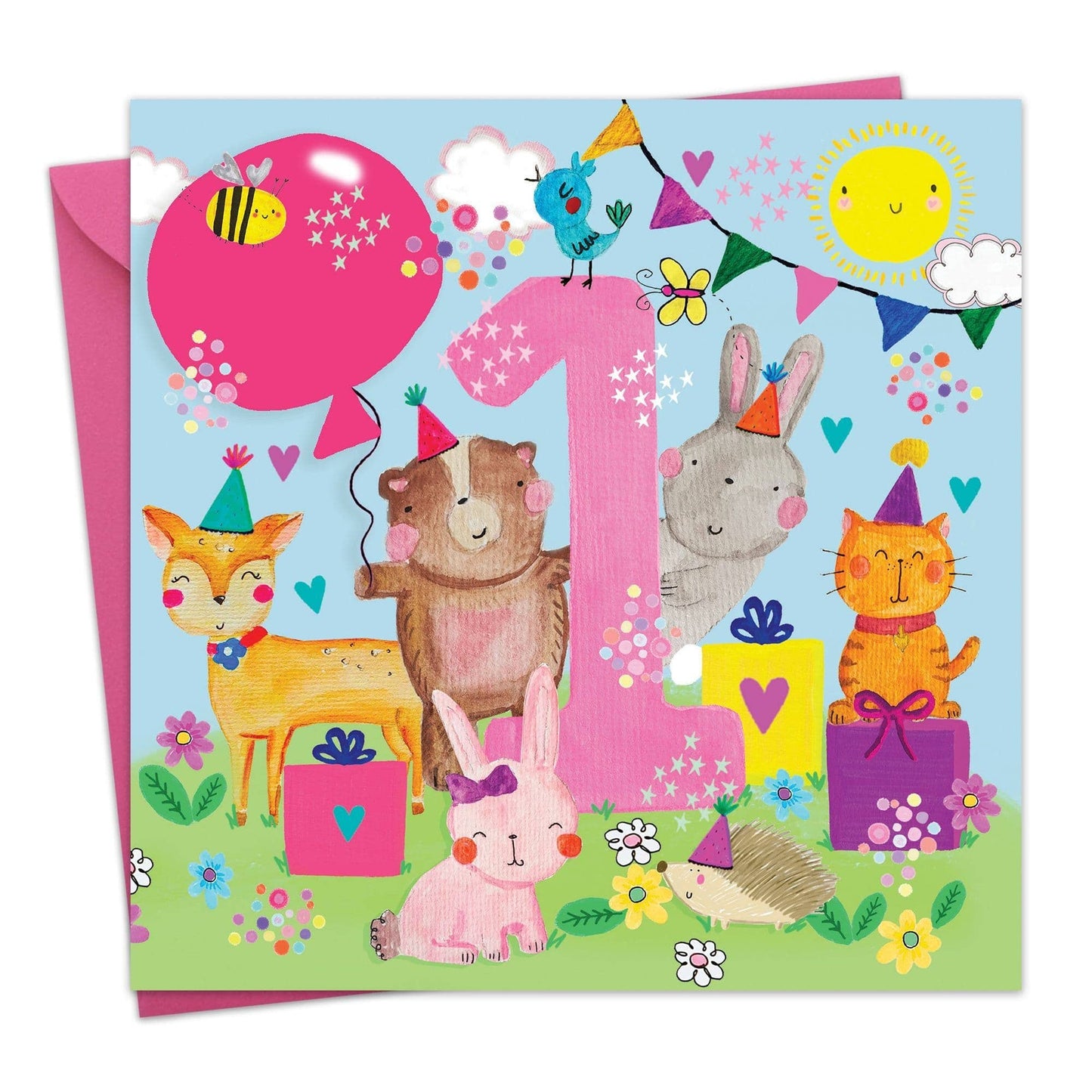 Age 1 Girl's Birthday - Woodland Animal Party