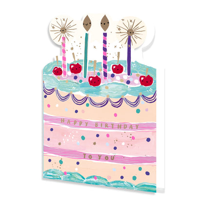 Mochi Open Birthday Cake And Candles