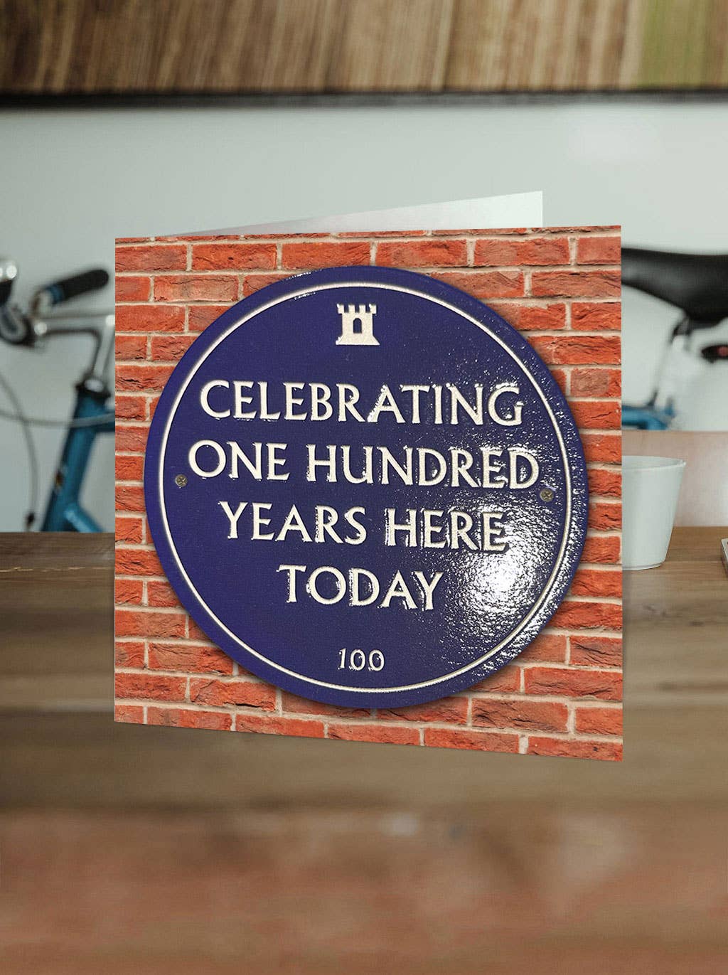 100th Birthday Milestone - Embossed Glossy Greetings Card