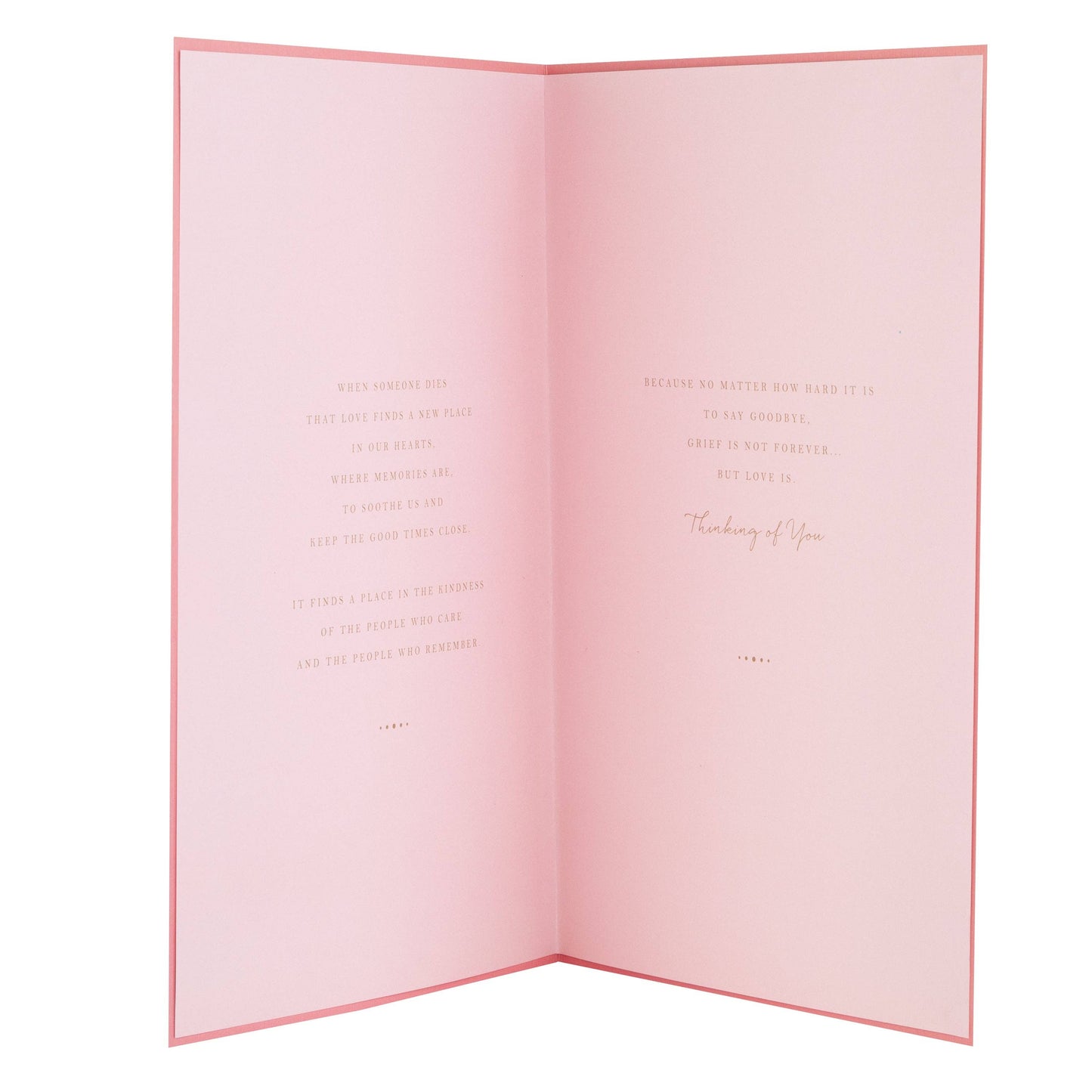 Sympathy Card with Traditional Floral Design and Verse