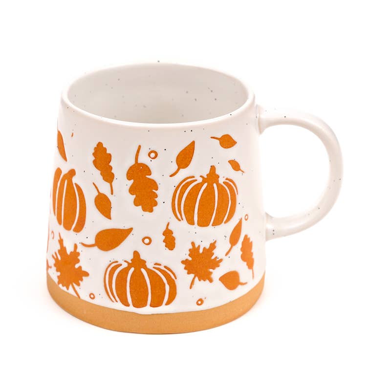 Pumpkin Tapered Stoneware Mug
