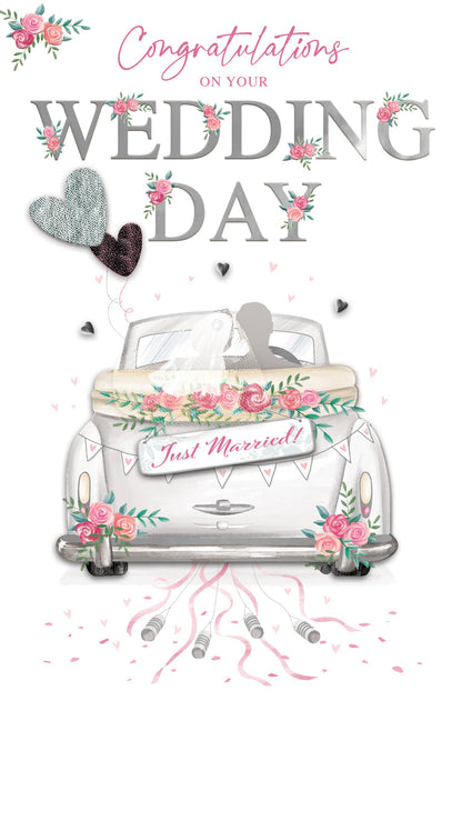Wedding - Just Married Car - Champagne - Second Nature