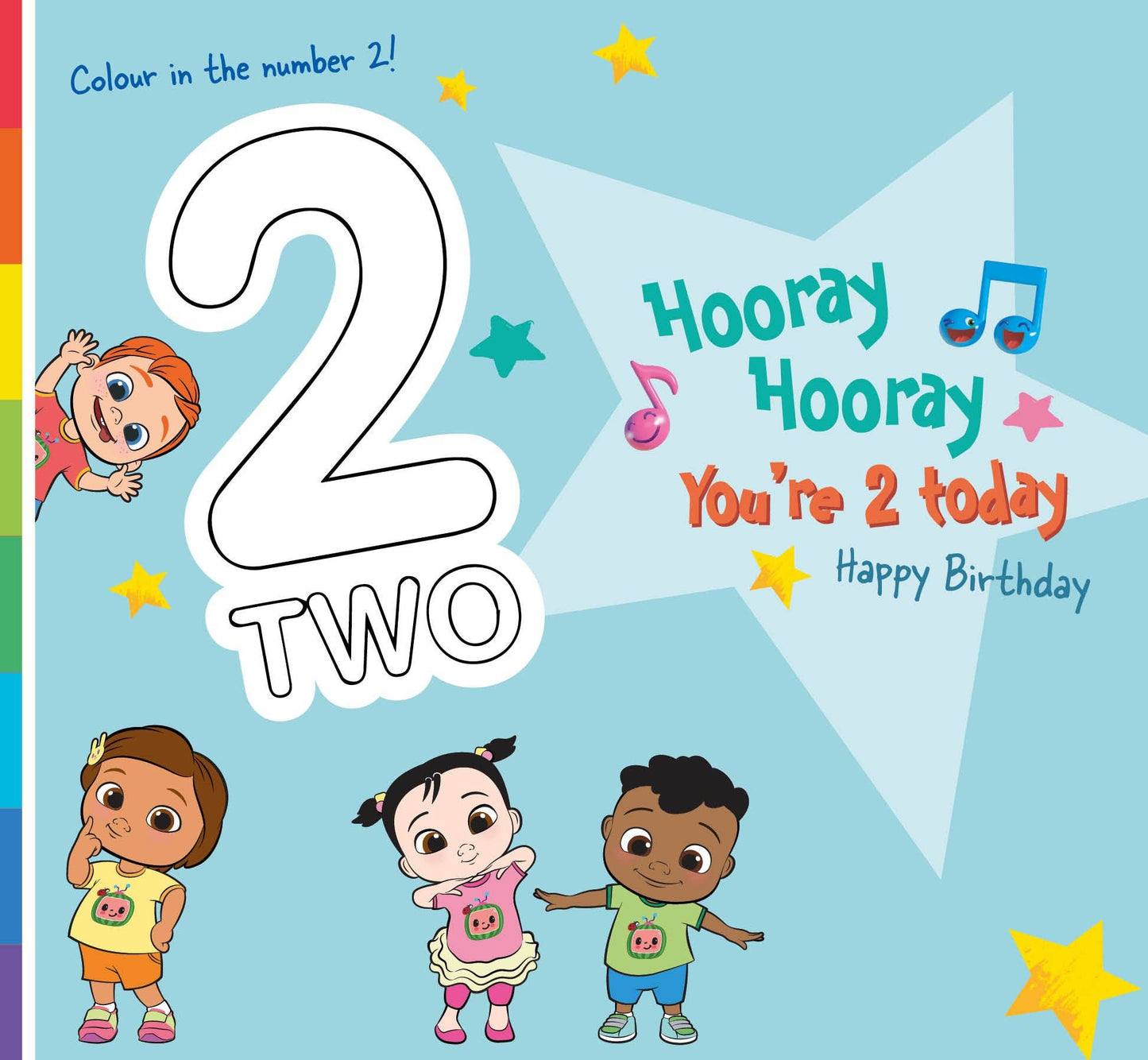 CoComelon Age 2 Birthday Card